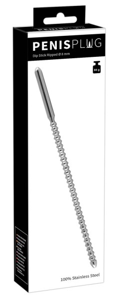 Sextreme Dip Stick Ribbed: Edelstahl-Dilator (8mm) - vergleichen und günstig kaufen